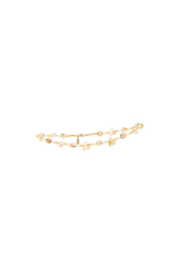 view 1 of 2 BRACELET BELLISSIMO in 14k Yellow Gold, Citrine Beads, Briolettes, & Freshwater Rice Pearls