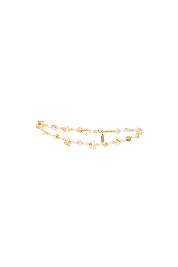 view 2 of 2 BRACELET BELLISSIMO in 14k Yellow Gold, Citrine Beads, Briolettes, & Freshwater Rice Pearls