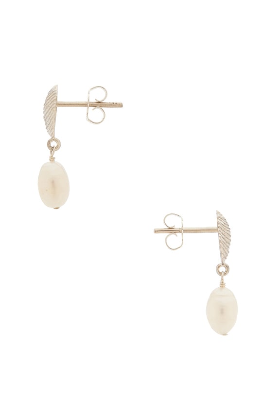 view 2 of 2 Pelagie Pearl Earrings in Sterling Silver & Freshwater Pearl