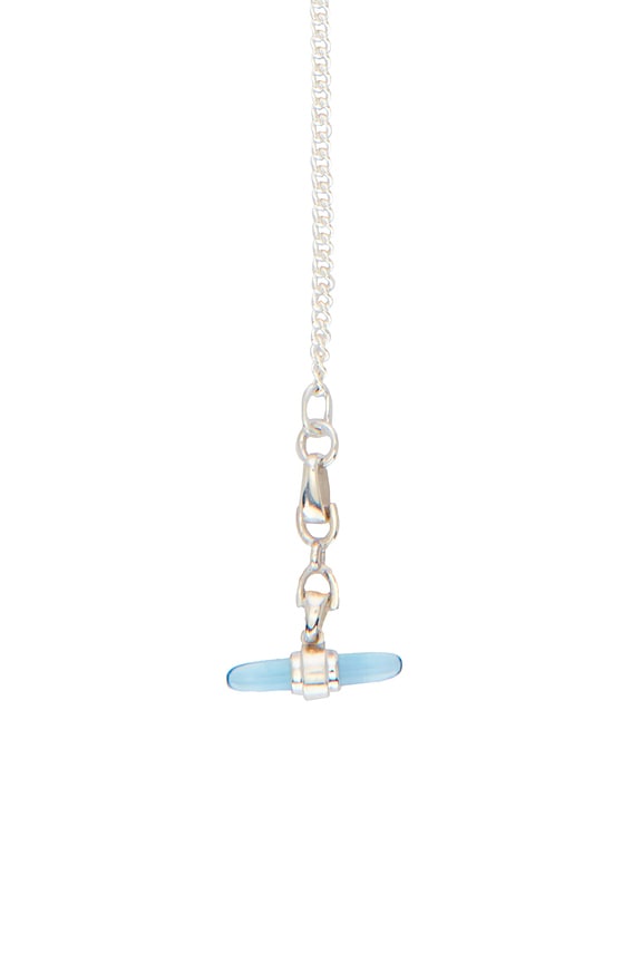 view 2 of 3 COLLAR LUNETTE in Sterling Silver & Blue Topaz