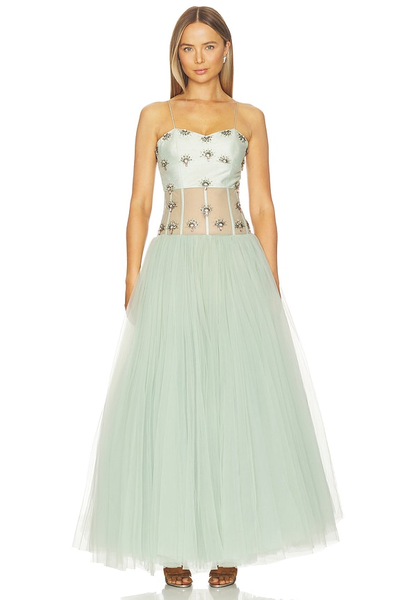 view 1 of 4 ROBE DRESS in Serene Glacier