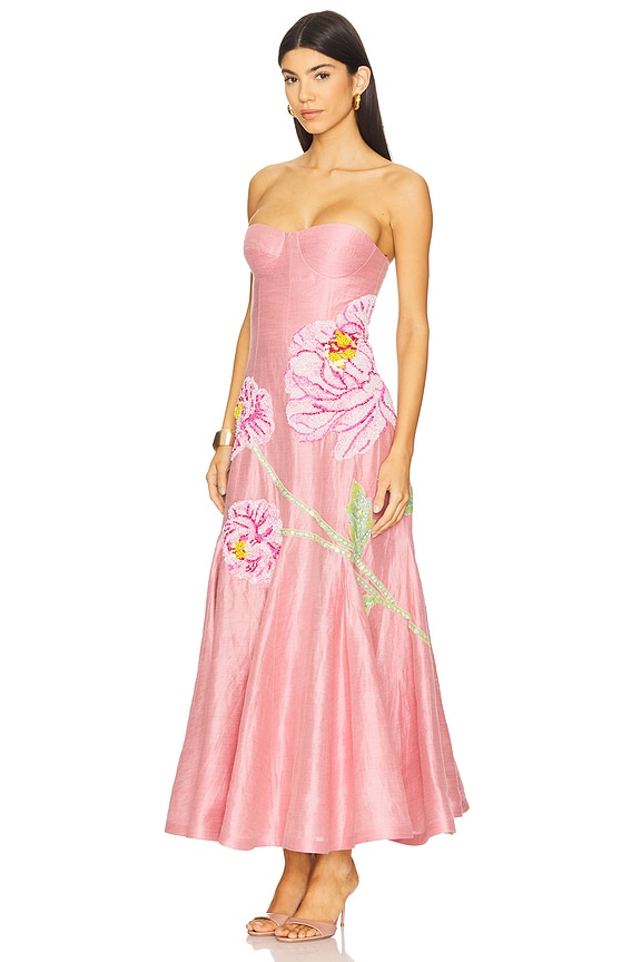 view 2 of 4 Petaleeza Corset Gown in Peony