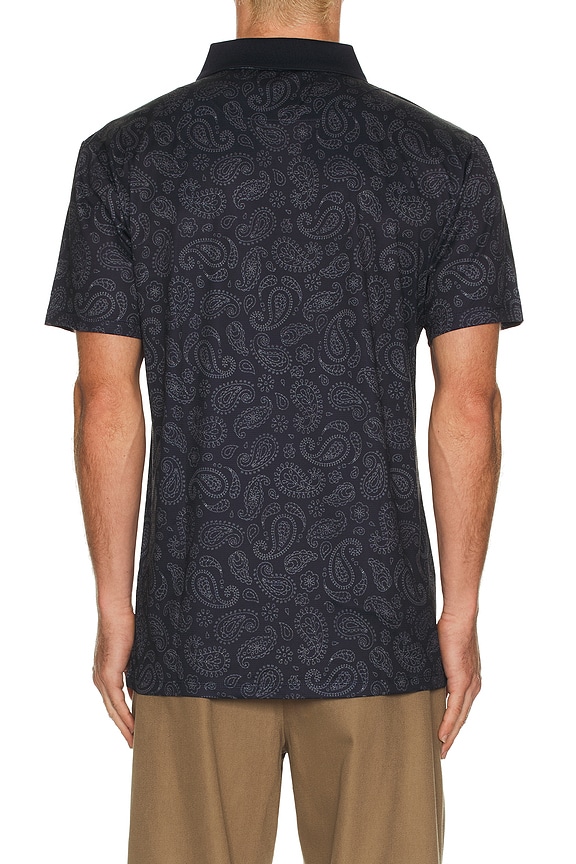 view 2 of 5 Baldwin Performance Polo in Stitch Paisley Ink & Dune