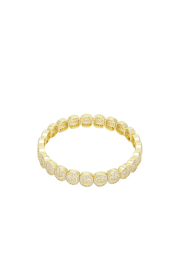 view 2 of 2 Happy Face Bracelet in Gold