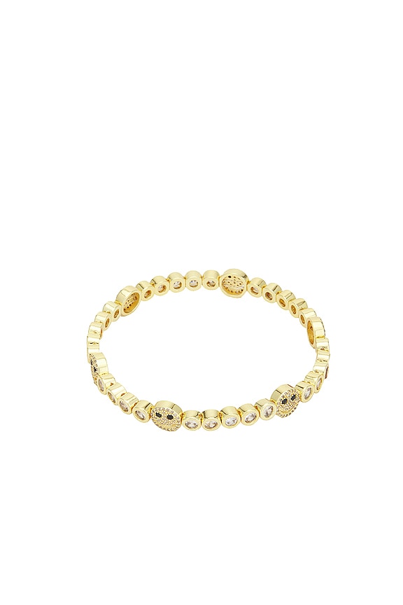 view 2 of 2 The Happy Face Mixer Bracelet in Gold