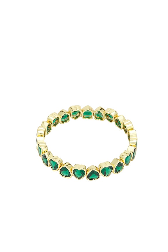 view 2 of 2 BRACELET HEART in Emerald
