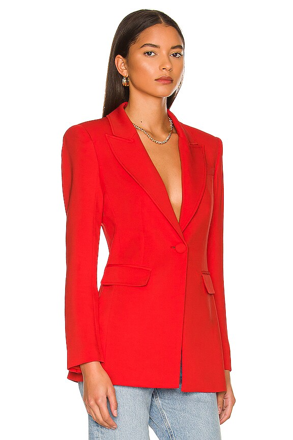 view 2 of 4 Bright Blazer in Fiery Red