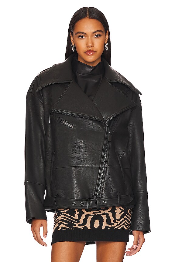 view 2 of 5 BLOUSON MOTARD in Black