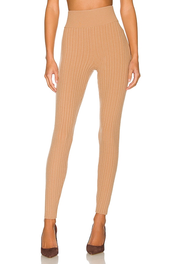 view 1 of 4 Icon Rib Legging in Hazelnut