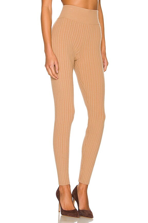 view 2 of 4 Icon Rib Legging in Hazelnut