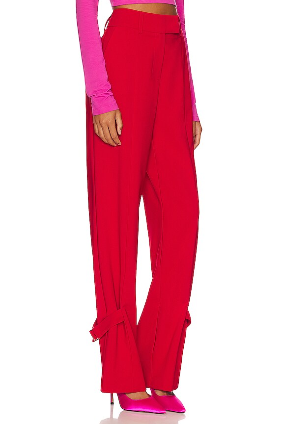 view 2 of 4 Military Suit Pant in Lipstick Red