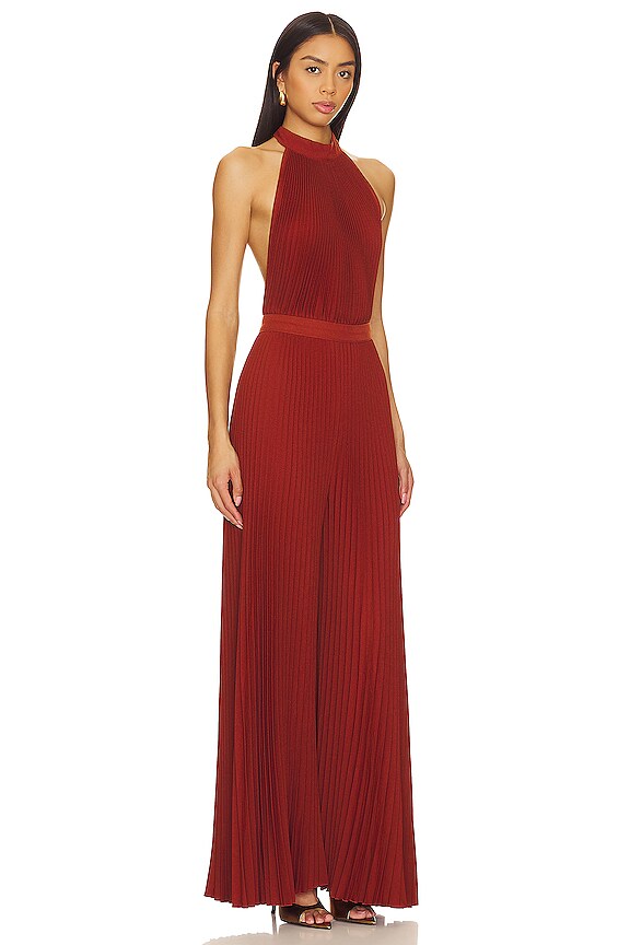 view 2 of 3 Cinema Jumpsuit in Terracotta