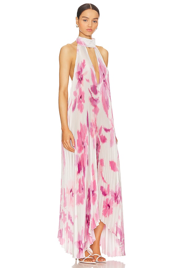 view 2 of 4 VESTIDO LARGO OPERA in Jardin Pink