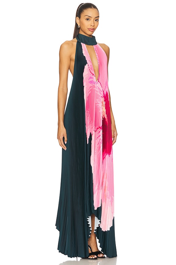 view 2 of 4 Opera Gown in Hibiscus Midnight 3