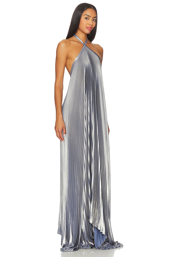 view 2 of 5 Deesse Gown in Liquid Shimmer