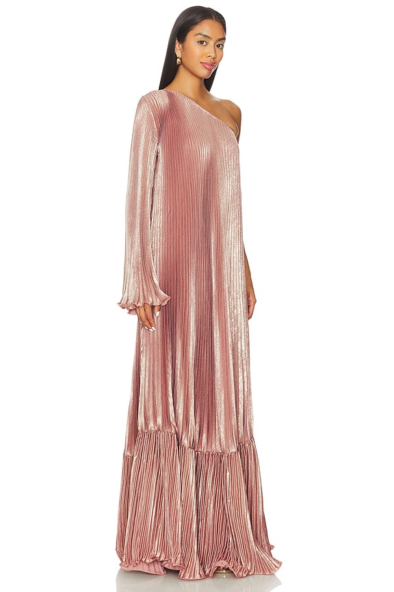view 2 of 5 Mozart Gown in Rose Quartz Shimmer