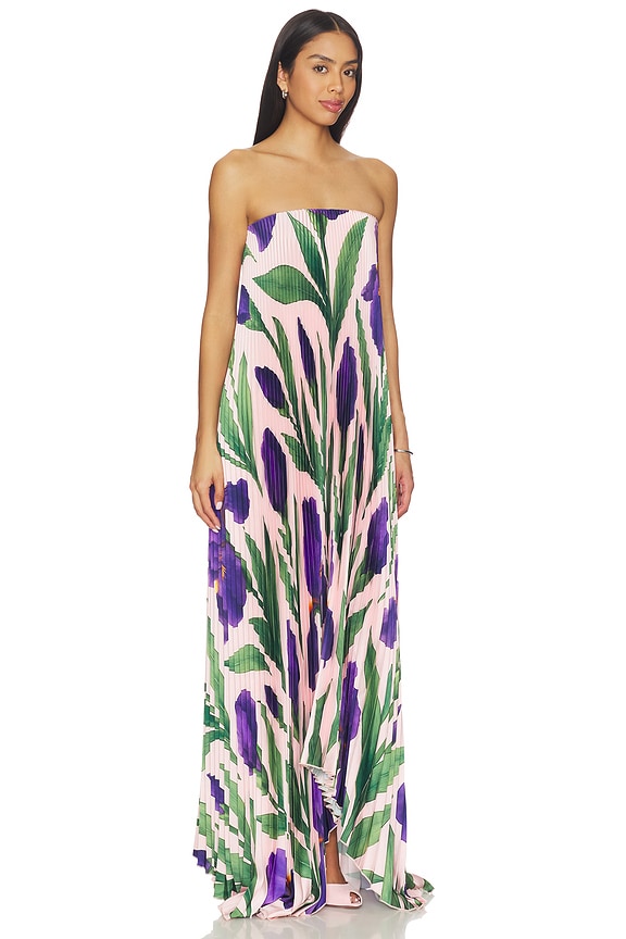 view 2 of 4 Bisous Strapless Gown in Iris Garden