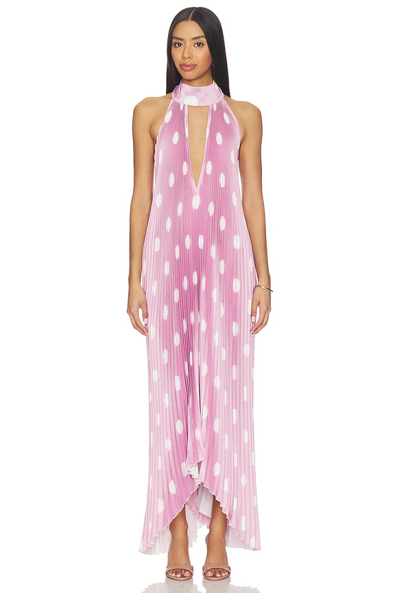 view 1 of 5 Opera Gown in Polka Pink