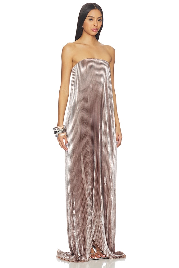 view 2 of 4 BISOUS STRAPLESS 원피스 in Suede Shimmer