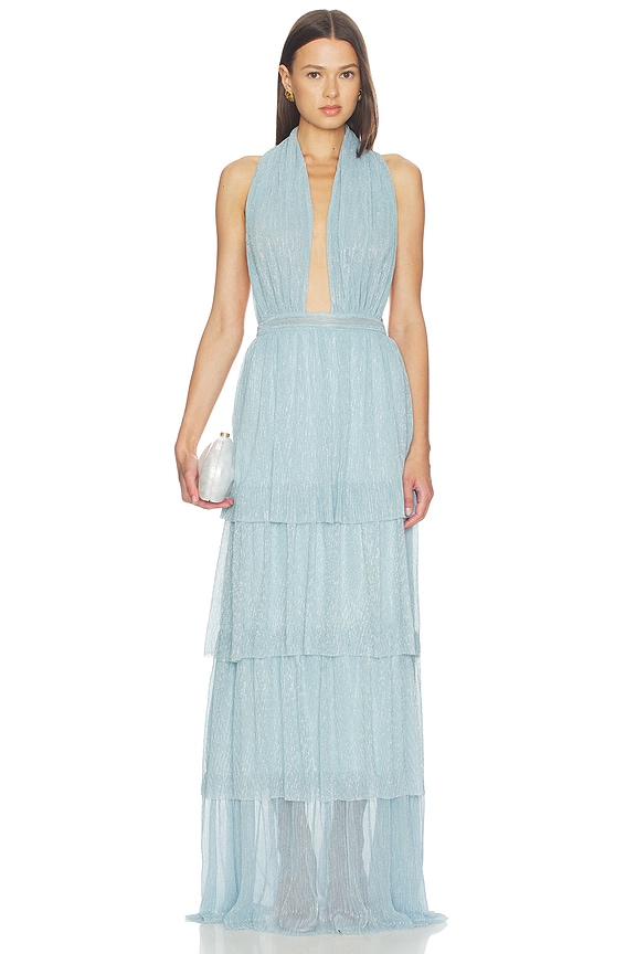 view 1 of 4 Nammos Gown in Glacier Moonlight