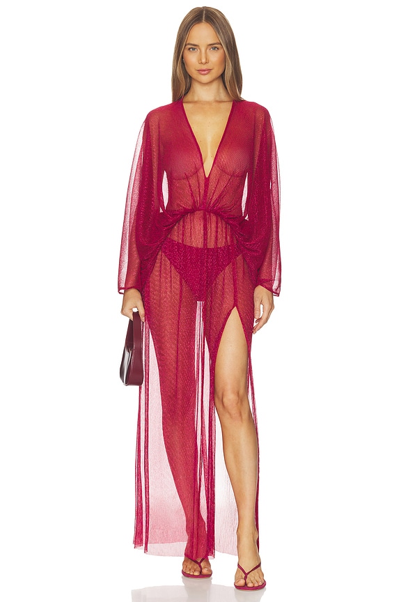 view 1 of 4 Capri Robe in Rouge Moonlight