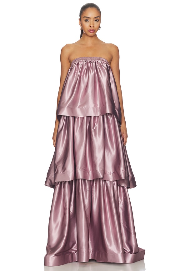 view 1 of 3 Valentina Gown in Rosewood
