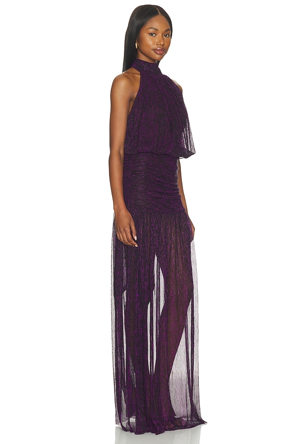 view 2 of 4 Hall Gown in Plum Moonlight