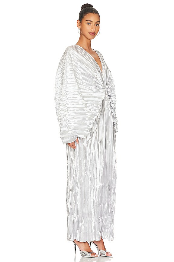 view 2 of 5 De Luxe Chain Back Gown in Metallic