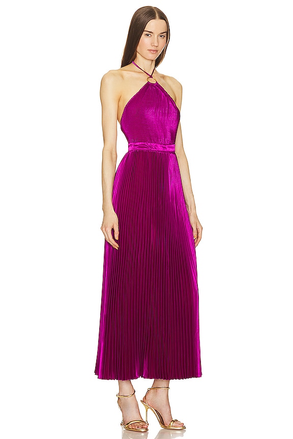 view 2 of 3 Cheri Full Length Gown in Magenta