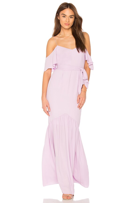 view 2 of 3 VESTIDO LARGO EMMY in Orchid Bloom
