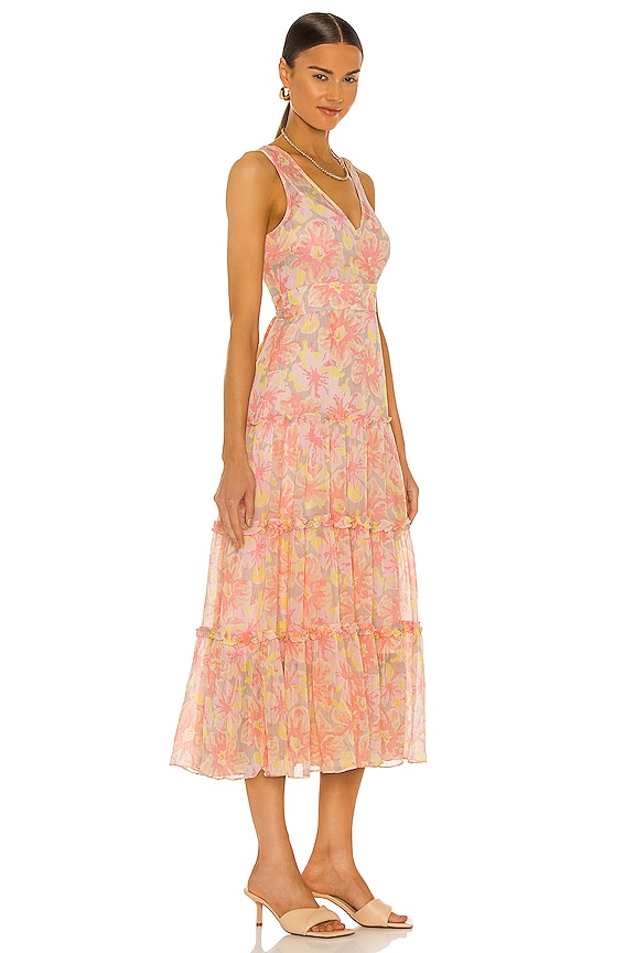 view 2 of 4 RACHEL 맥시원피스 in Peach Multi