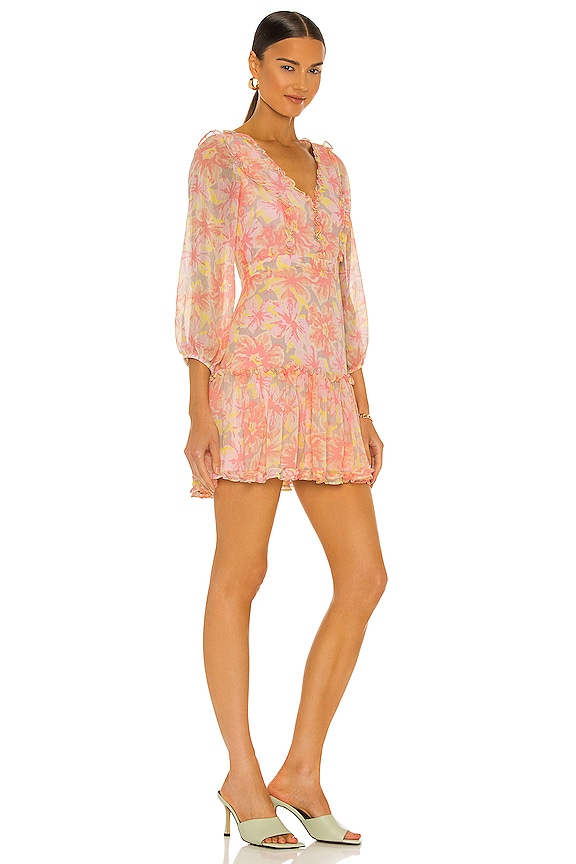 view 2 of 3 Mia Dress in Peach Multi