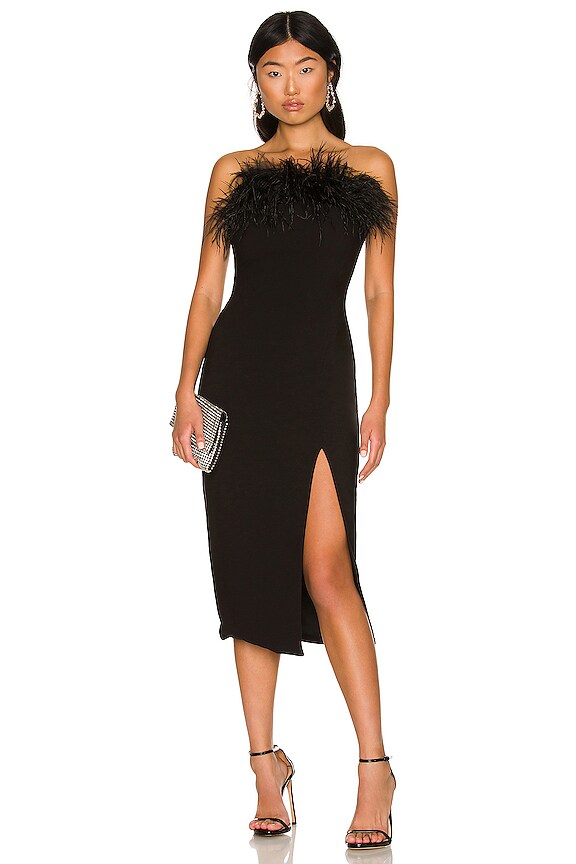 view 1 of 3 ROBE MI-LONGUE DESI in Black