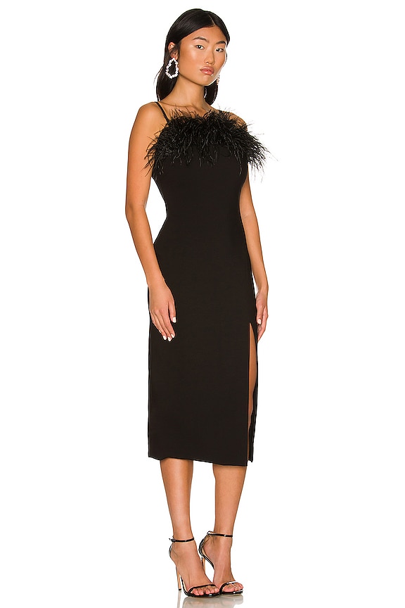 view 2 of 3 ROBE MI-LONGUE DESI in Black