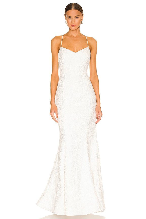 view 2 of 3 Sardo Gown in White