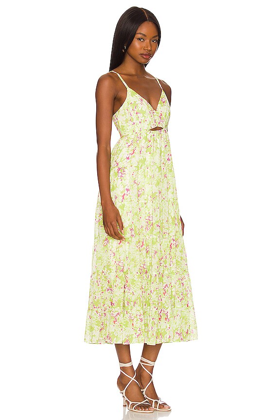 view 2 of 3 Giuliana Dress in Sharp Green Multi