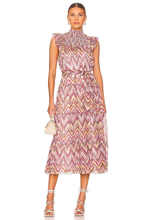 view 1 of 3 VESTIDO LEVINE in Redwood & Nightshadow Multi