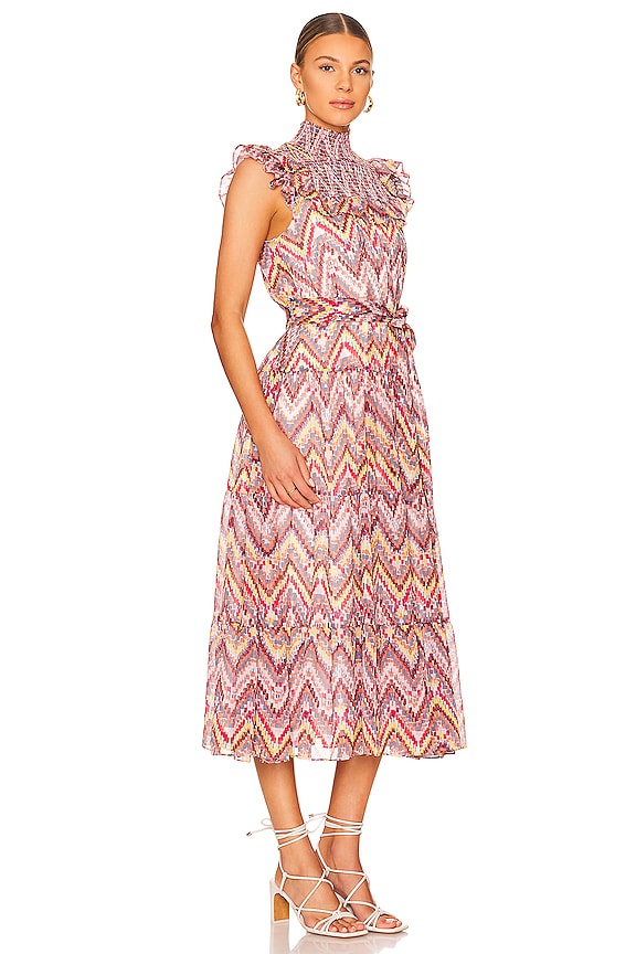 view 2 of 3 VESTIDO LEVINE in Redwood & Nightshadow Multi