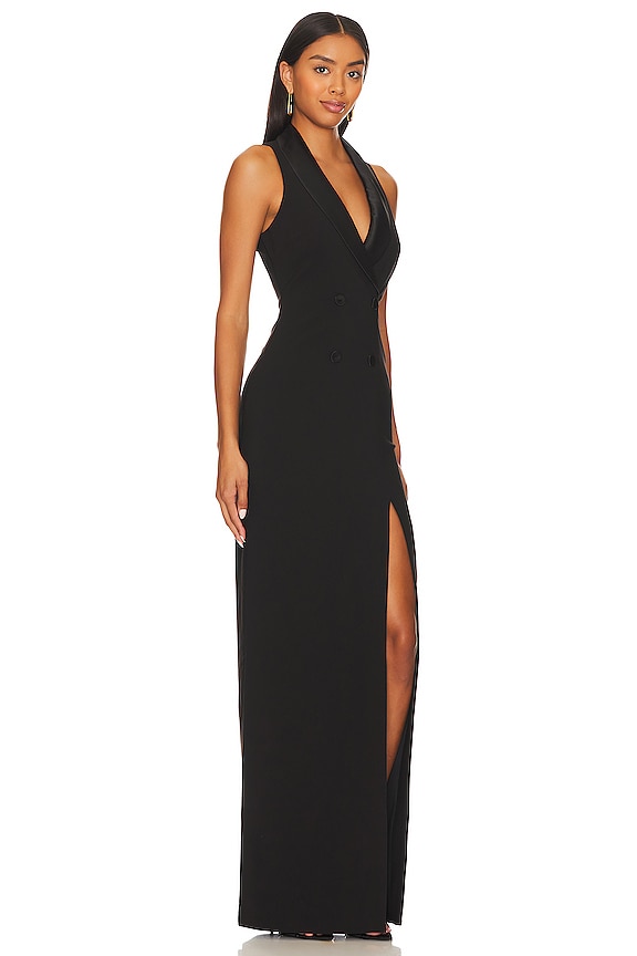 view 2 of 3 ROBE DE SOIRÉE TOPHER in Black