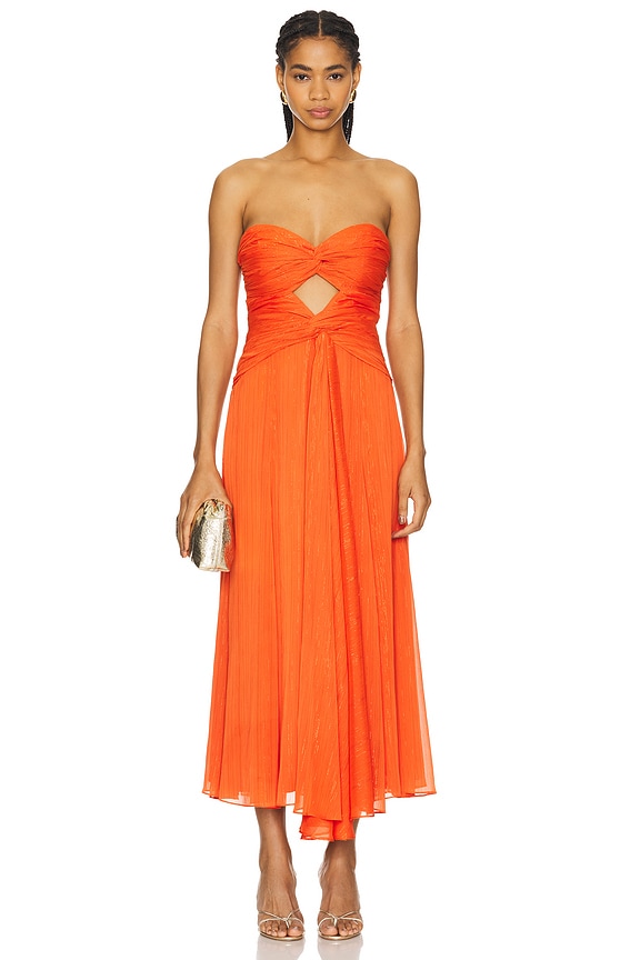 view 2 of 5 VESTIDO MIDI CLEA in Cherry Tomato