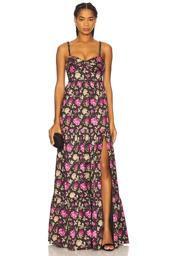 view 1 of 4 Tessa Gown in Black Multi