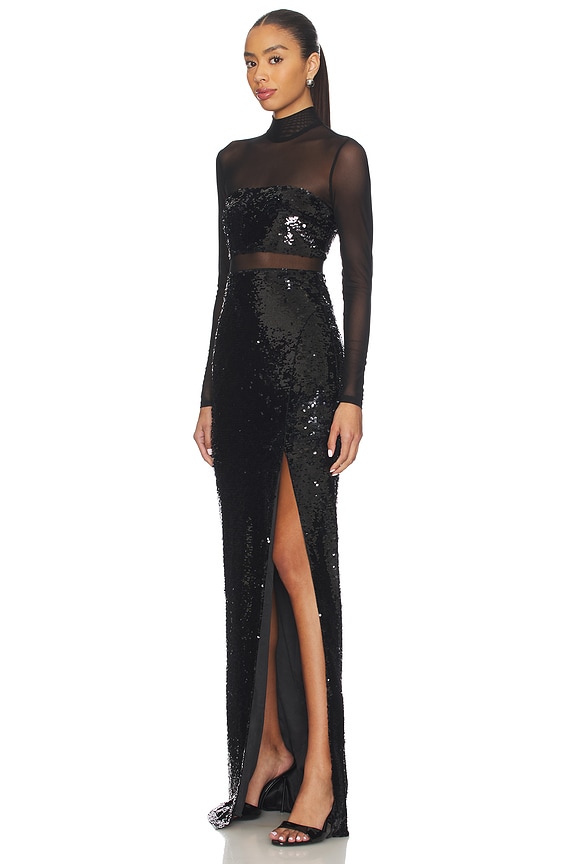 view 2 of 4 Sequin Andie Gown in Black
