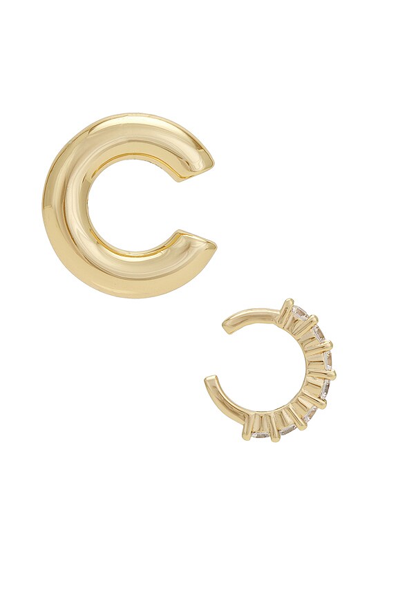 view 2 of 2 JUEGO DE ARETES COLETTE in Gold