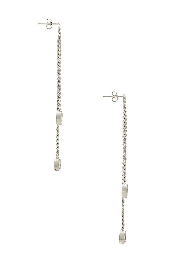 view 2 of 2 PENDIENTES CASCADA LILLIAN in Silver