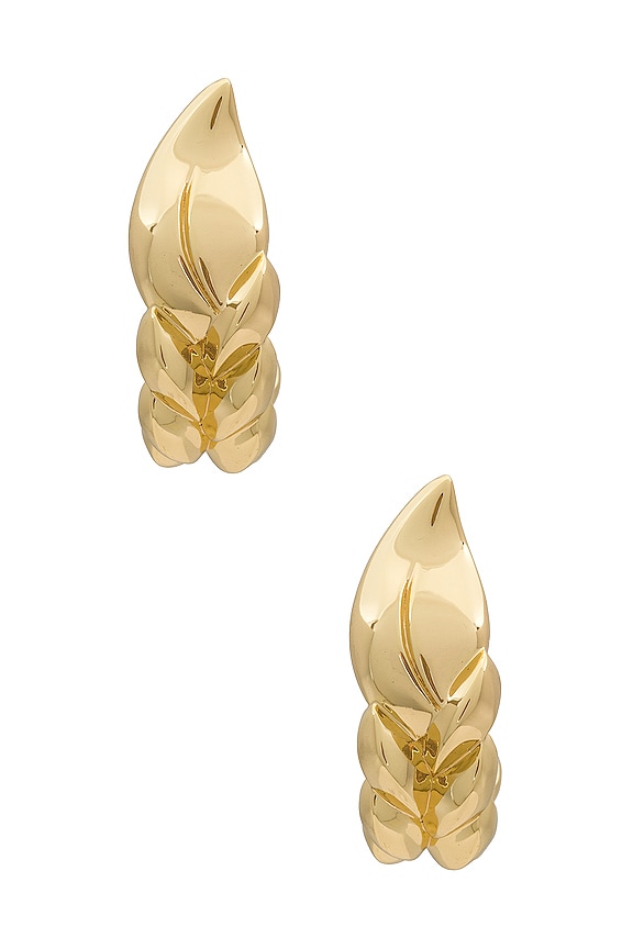 view 2 of 3 BOUCLES D'OREILLES ANNEAU TRESSÉ FRIDA in Gold