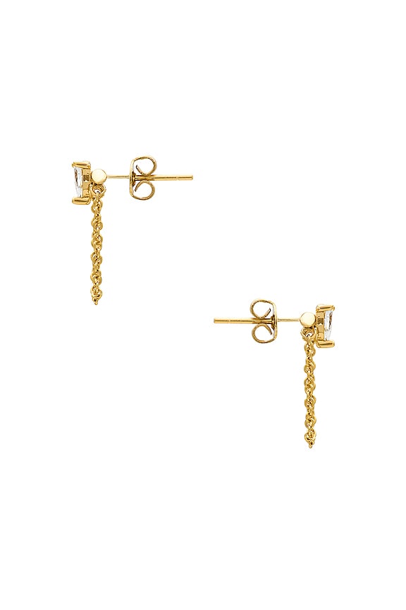 view 2 of 2 BOUCLES D'OREILLES CHAINE LUCILLE in Gold