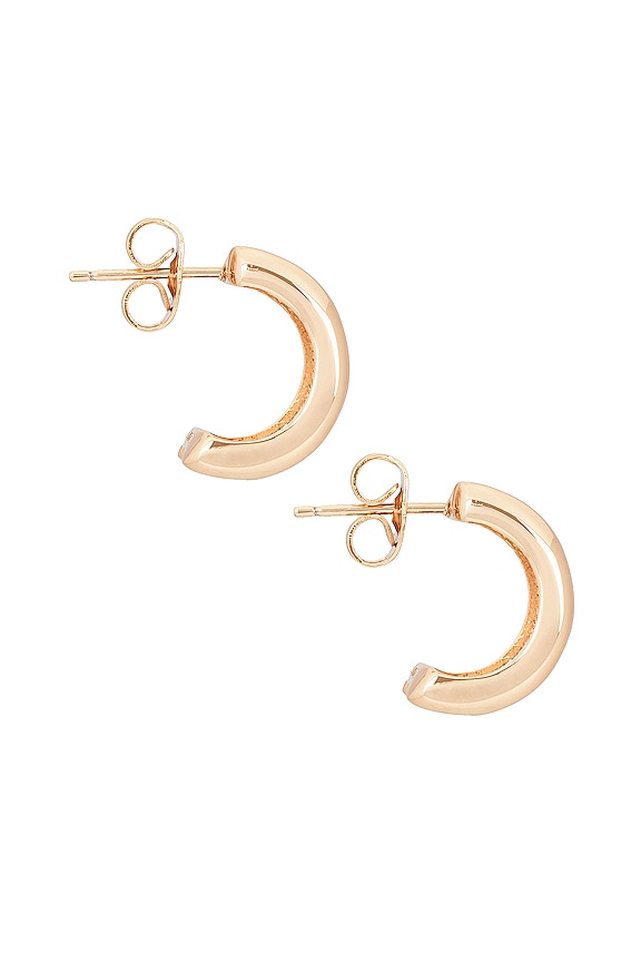 view 2 of 3 Coco Shield Earrings in Gold