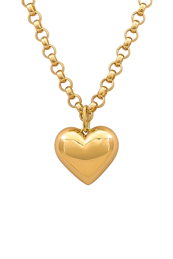 view 2 of 2 Bubble Heart Necklace in Gold