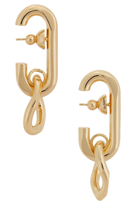 view 2 of 3 Logan Lobe Cuff Earrings in Gold