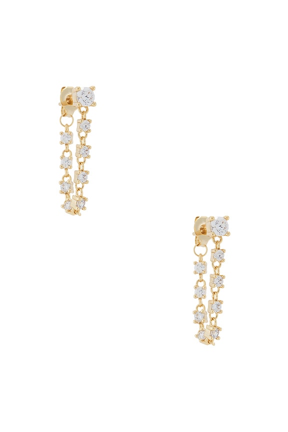 view 1 of 3 PENDIENTES LARGOS ESTHER in Gold